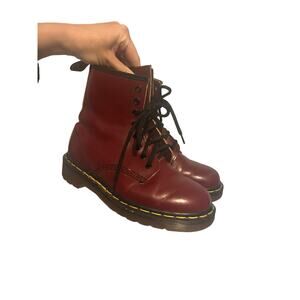 Vintage Oxblood Doc Martens size US6, Made in England, 90s